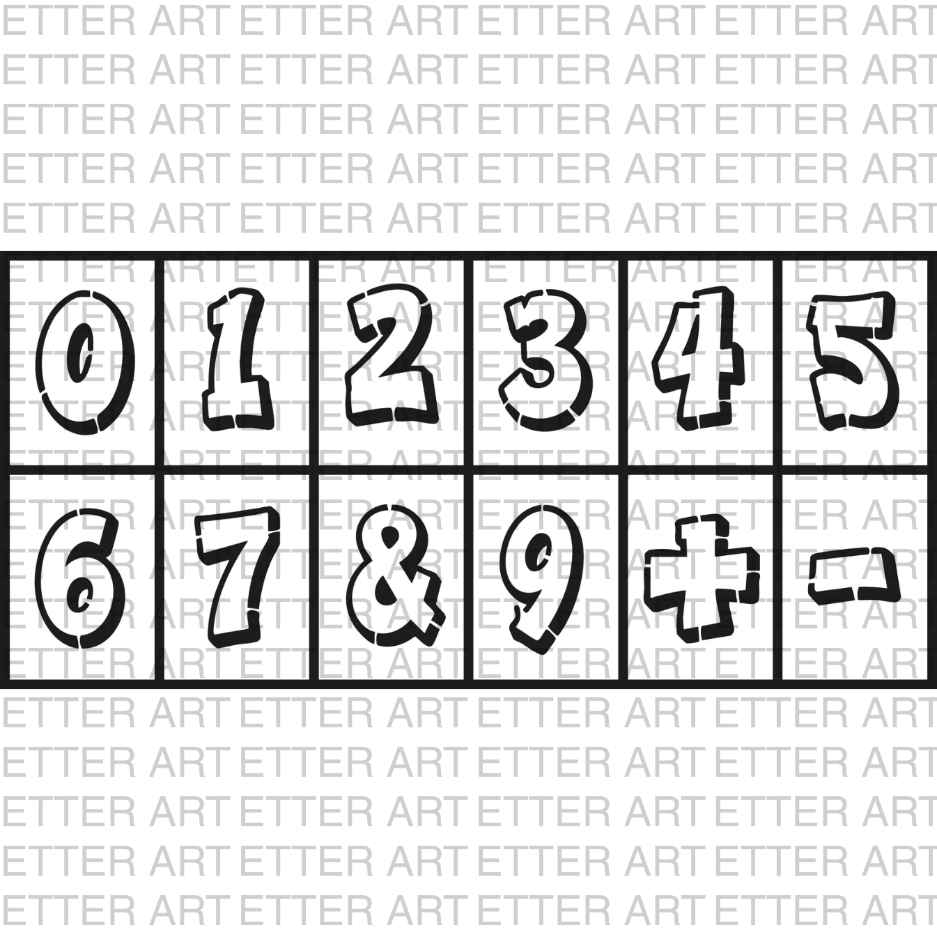 NUMBER SET STREET STYLE - 14,8 × 21,0 cm