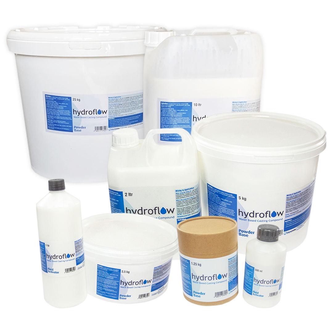 hydroflow Water Based Casting Compound - Set in 5 Sizes