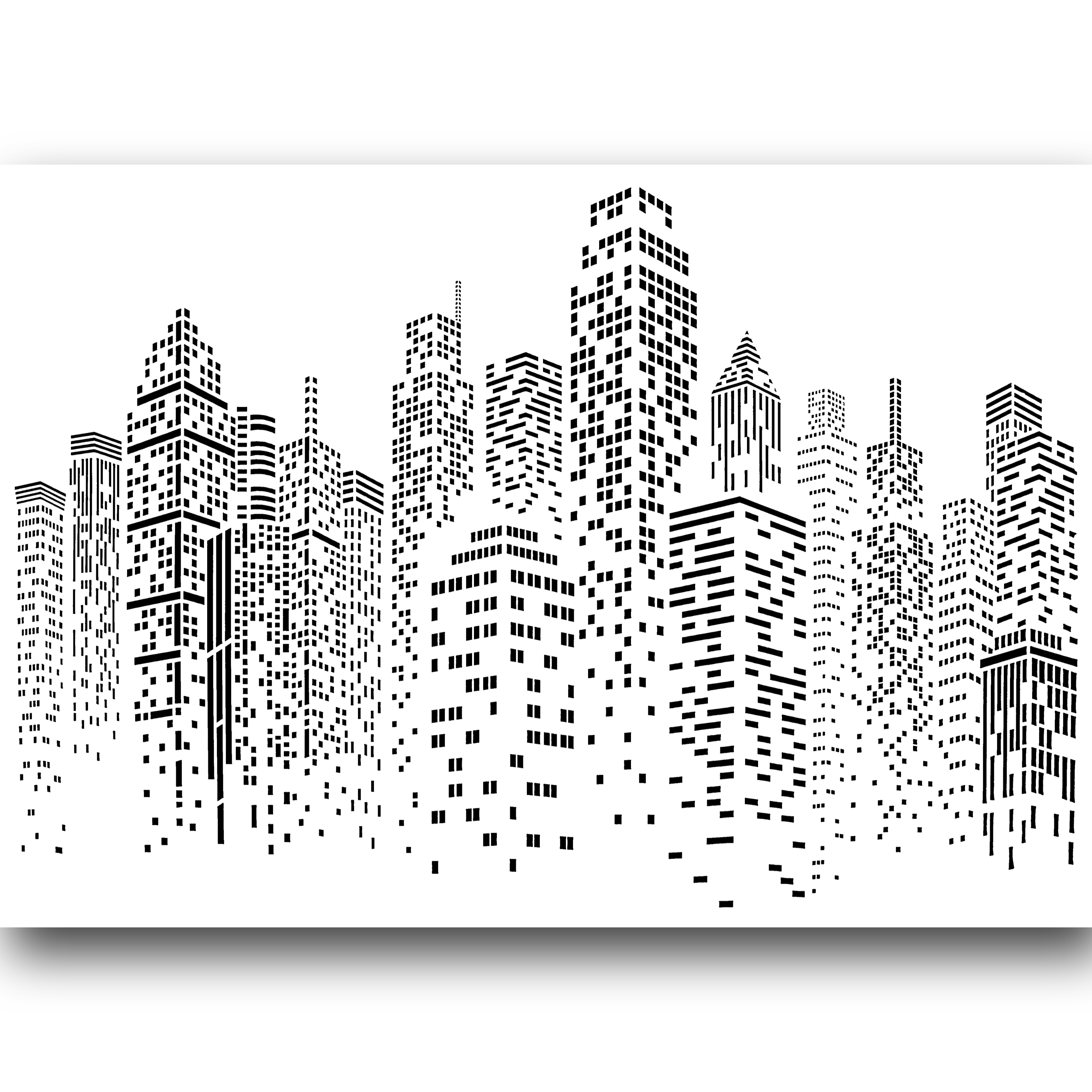 Etter Art Stencil SKYLINE