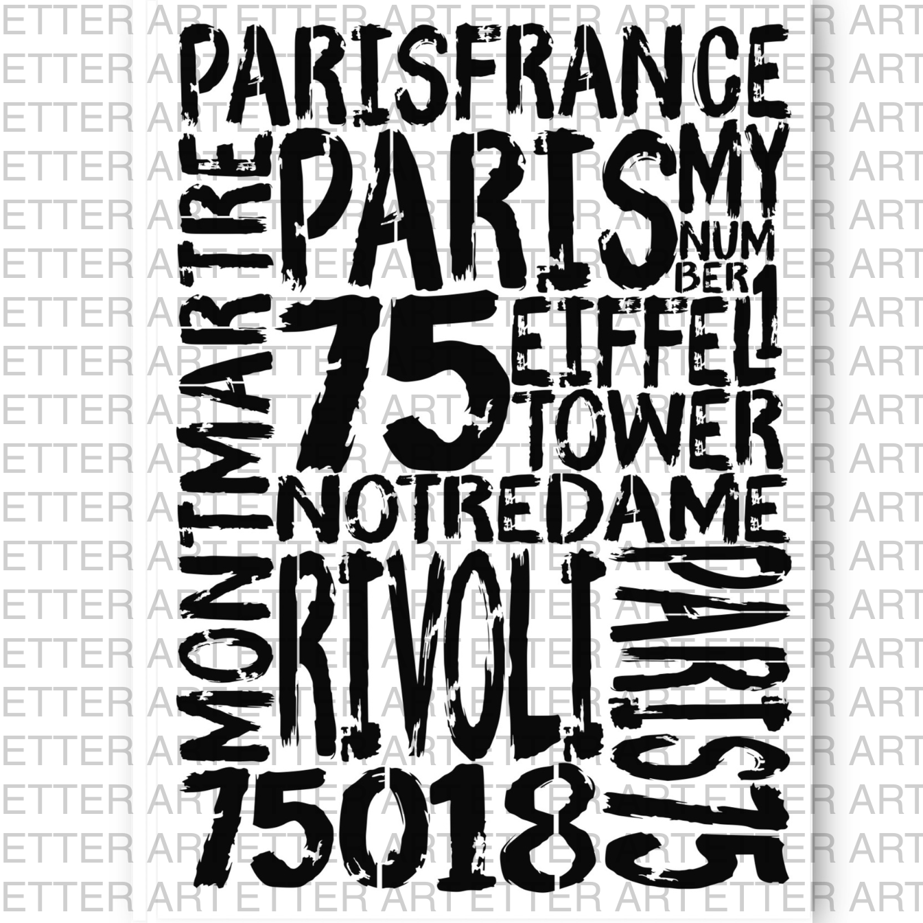 URBAN VIBES PARIS - 84,1 x 118,9 cm