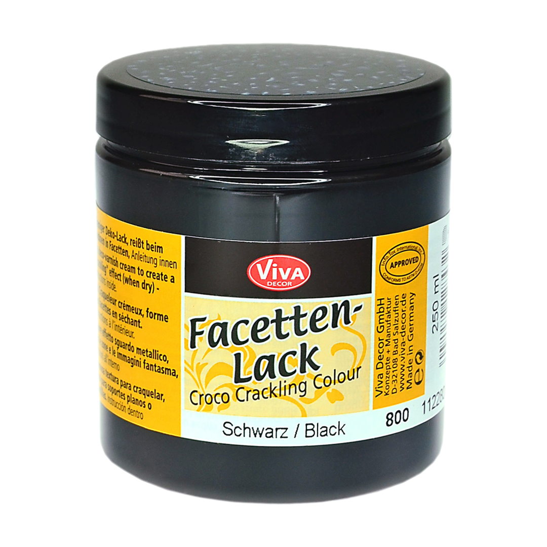 Facettenlack Crackling Color Schwarz 250 g