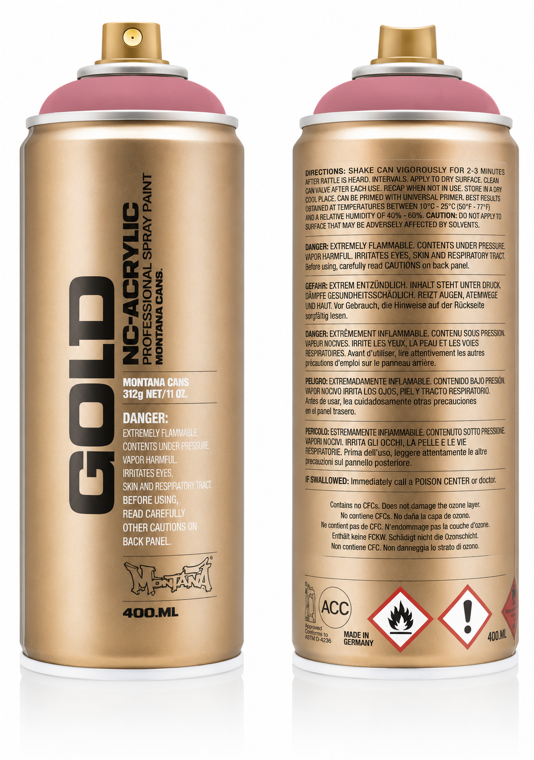 Montana GOLD Spray in differnet color Mortadella