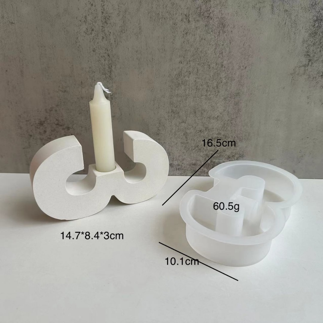 Silikonform 3D Zahlen Drei