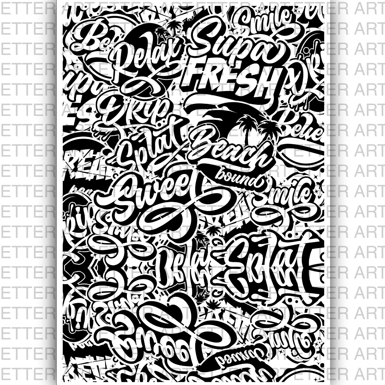GRAFITTI - SPLASH - 21,0 x 29,7 cm