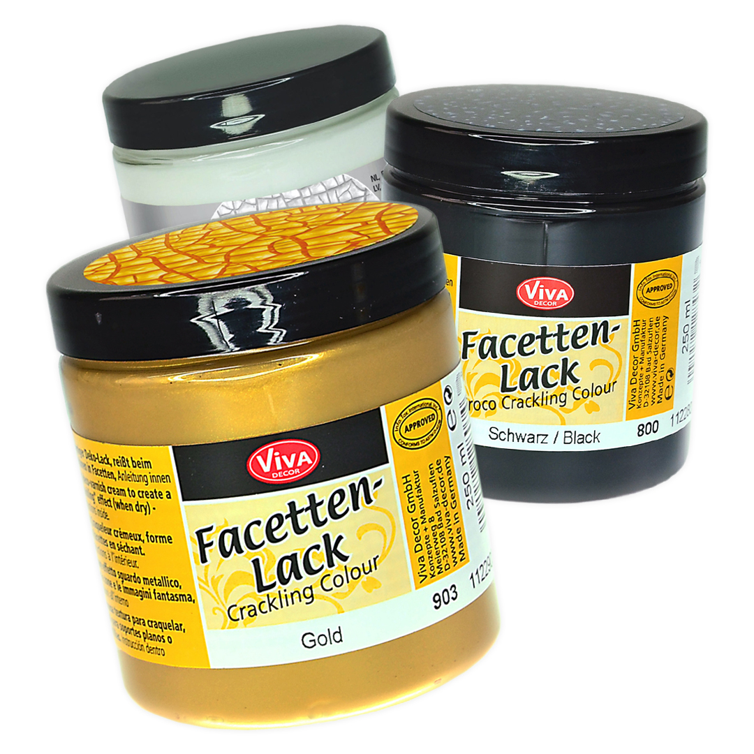 Facettenlack Crackling Color in 6 Farben