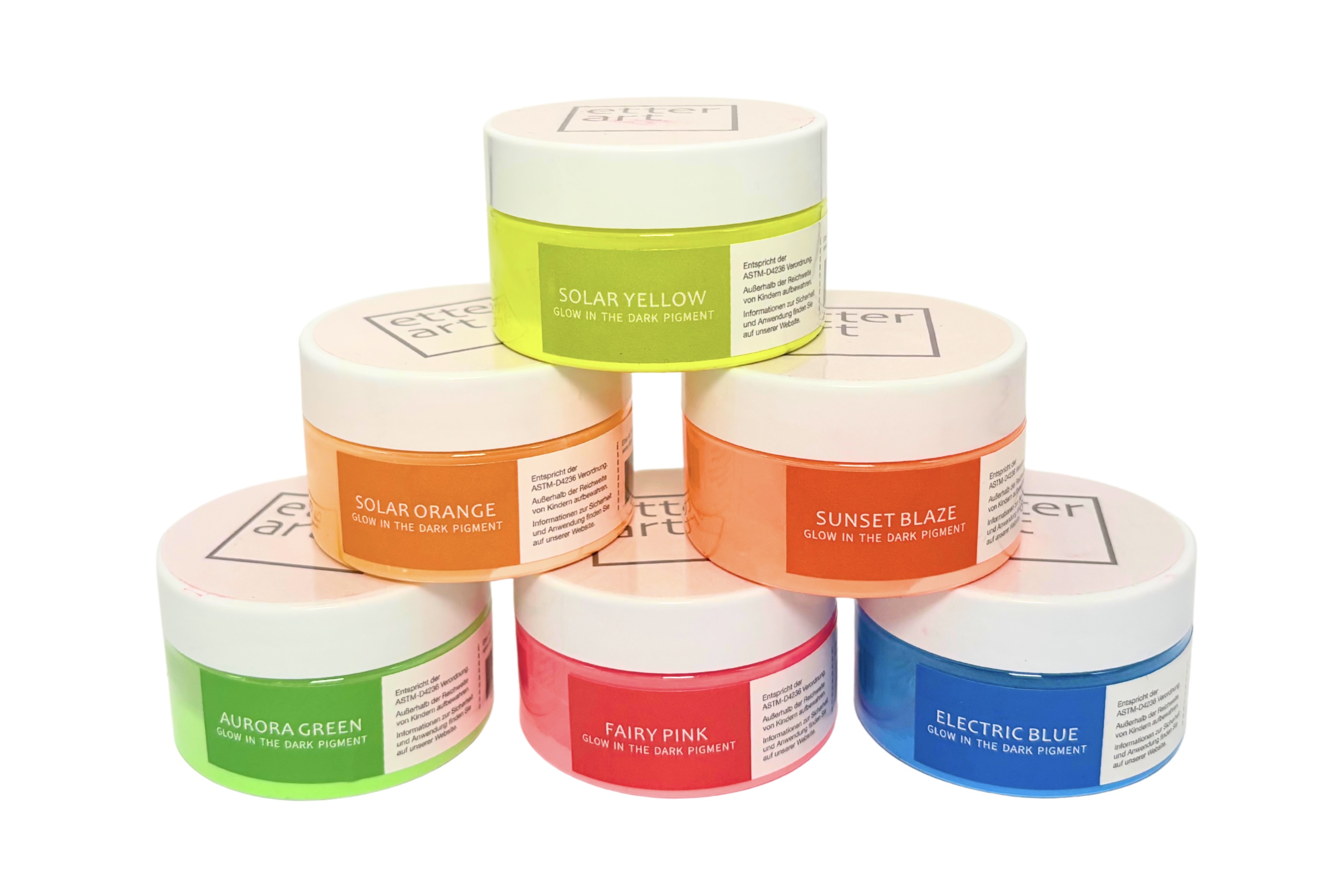 Glow in the Dark Fluorecent in verschiedenen Farben 50g Glow in the Dark Fluorecent in verschiedenen Farben 50g