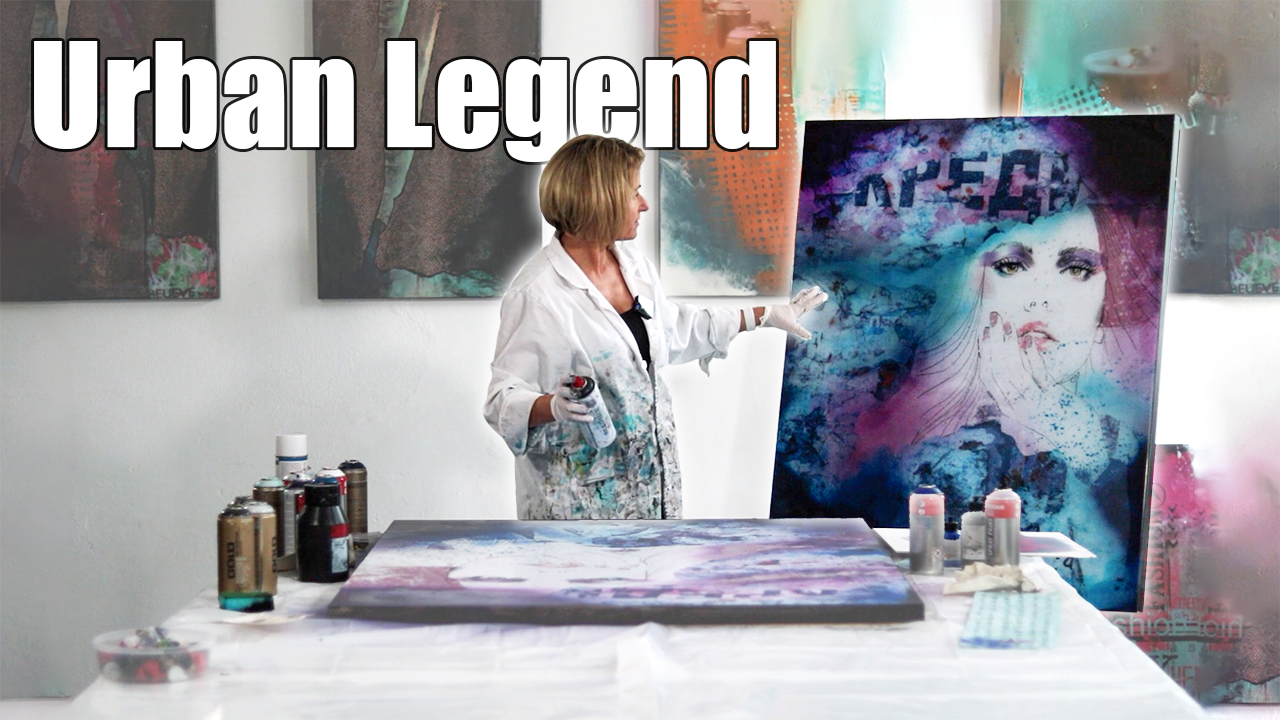 "Urban Legend": Mixed-Media Collage