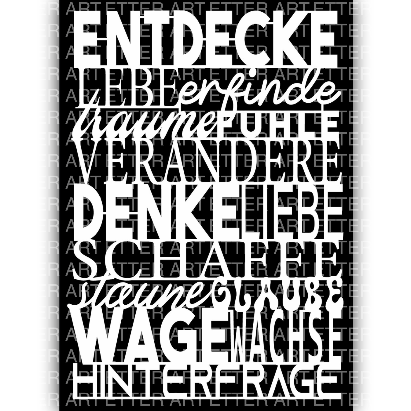 WILD WORDS (DE) - 29,7 x 42,0 cm